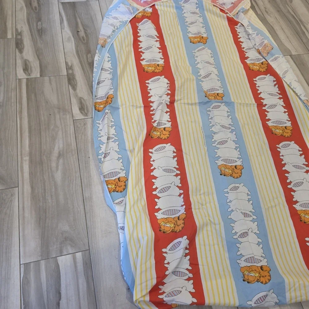 1978 Vintage Garfield Twin Fitted Sheet Jim Davis